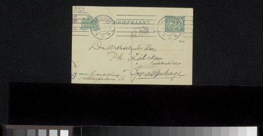 Postcard to Philip Zilcken