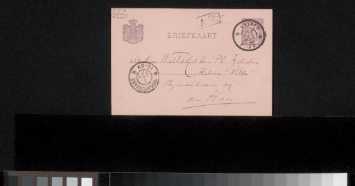 Postcard to Philip Zilcken