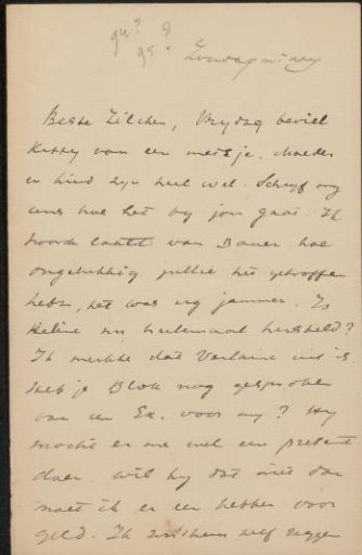 Letter to Philip Zilcken
