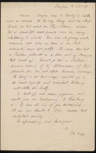Letter to Philip Zilcken