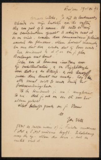 Letter to Philip Zilcken