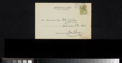 Postcard to Philip Zilcken