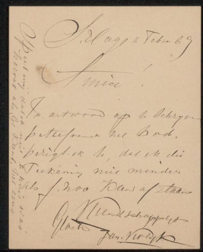 Letter to Philip Zilcken