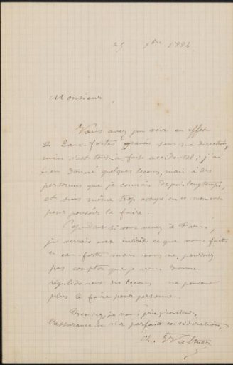 Letter to Philip Zilcken