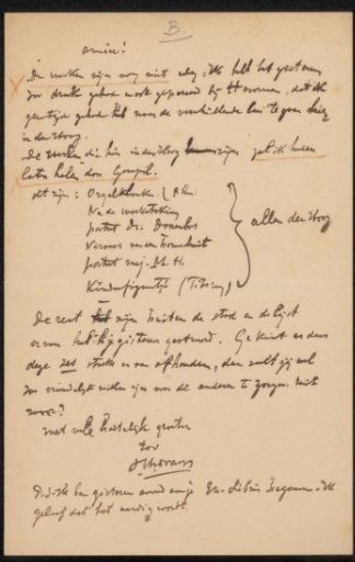 Letter to Philip Zilcken
