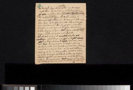 Note from the Philip Zilcken archive