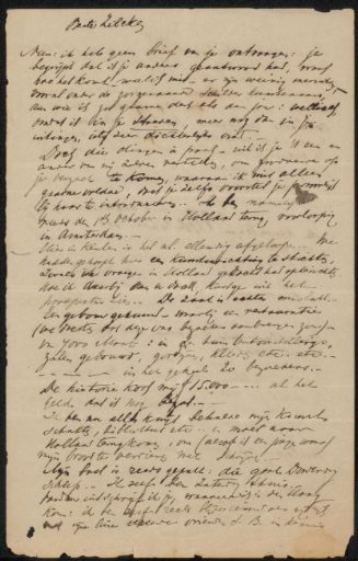 Letter to Philip Zilcken