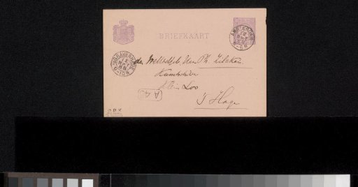 Postcard to Philip Zilcken