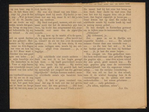 Newspaper Clipping from the Philip Zilcken Archive