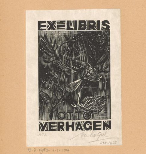 Ex libris of Otto Verhagen