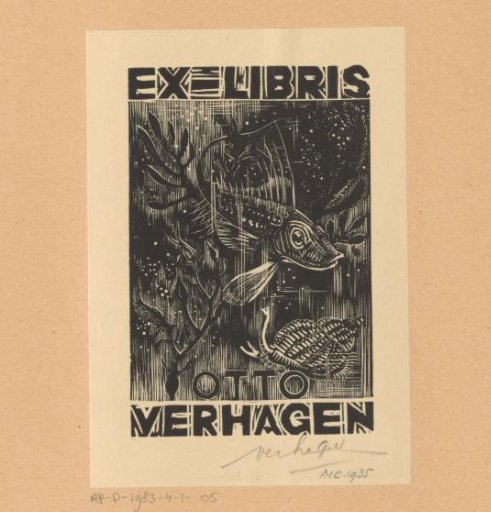 Ex libris of Otto Verhagen