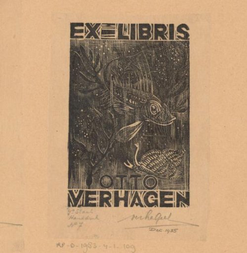 Ex libris of Otto Verhagen