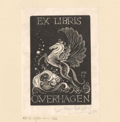 Ex libris of Otto Verhagen
