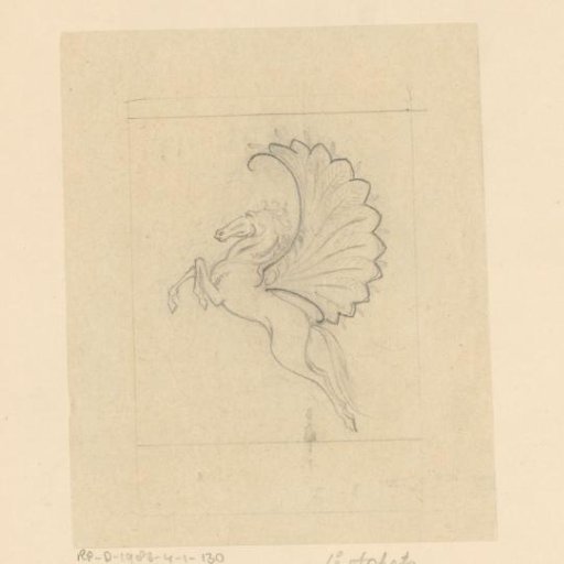 Design drawing for an ex libris of Otto Verhagen