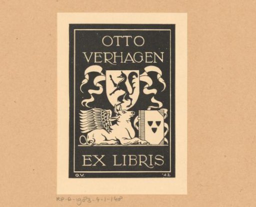 Ex libris of Otto Verhagen