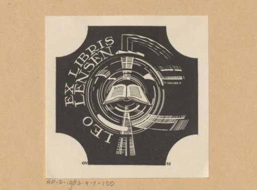Ex libris of Leo Lensen