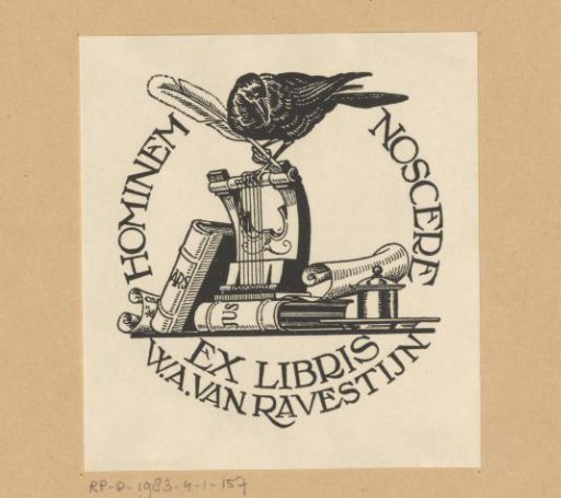Ex libris of W.A. van Ravestijn