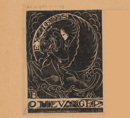 Ex libris of Bernard Ottevanger