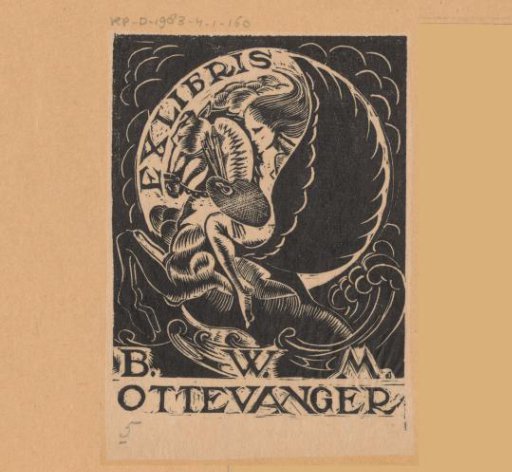 Ex libris of Bernard Ottevanger