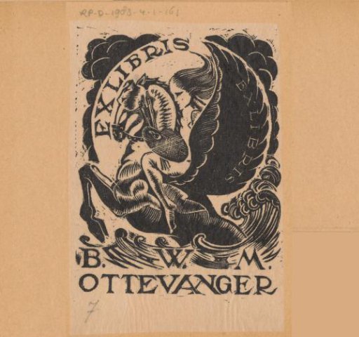 Ex libris of Bernard Ottevanger