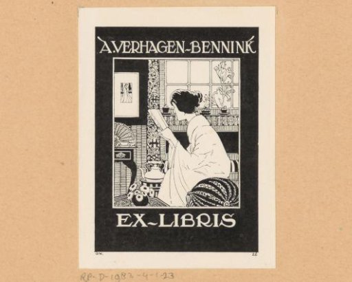 Ex libris of Jantje Verhagen-Bennink