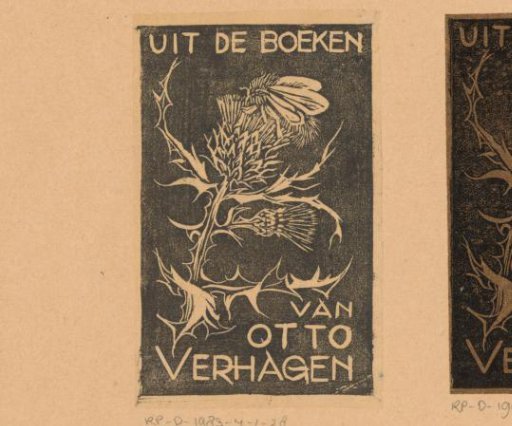 Ex libris of Otto Verhagen