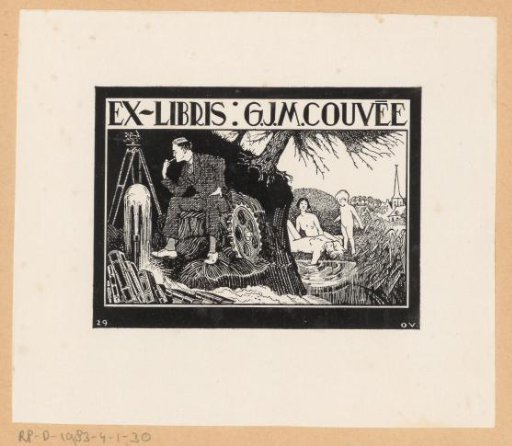 Ex libris of G.M.J. Couvée