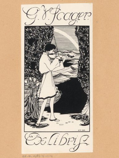 Ex libris of George V. Scager