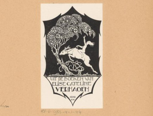 Ex libris of Elise Cateline Verhagen