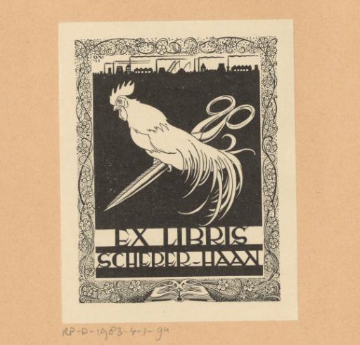 Ex libris of Scherer-Haan