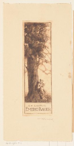 Ex libris of Emeric Bauer