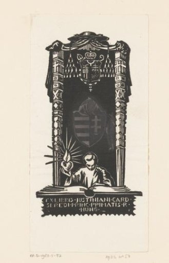 Ex Libris of Cardinal Jusztinián Serédi