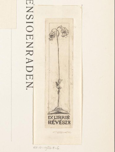 Ex libris of Kornél Révész