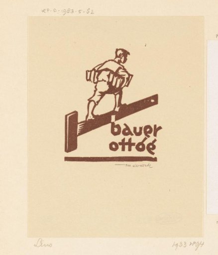 Ex libris of Ottóé Bauer