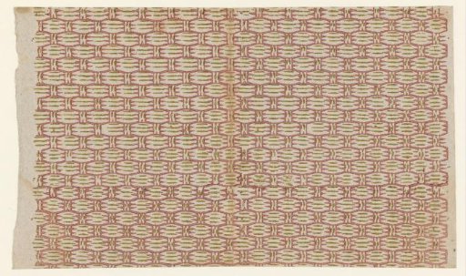 Sheet with band pattern of zigzag motif