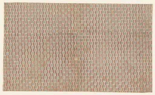 Sheet with checkerboard pattern of bars and blocks
