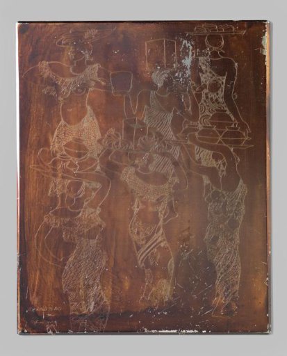 Six women with fruit