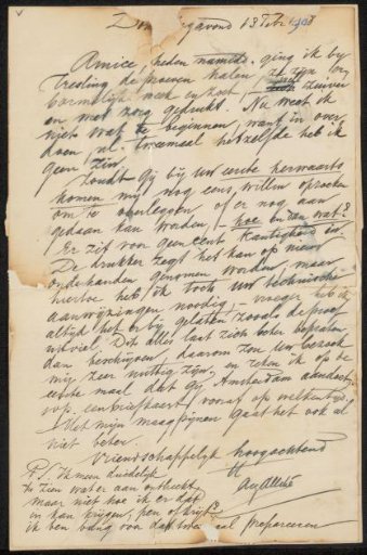 Letter to Jan Veth