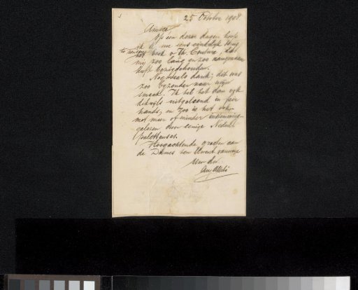 Letter to Jan Veth