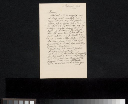Letter to Jan Veth