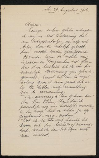 Letter to Jan Veth