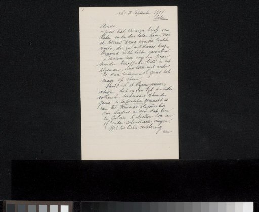 Letter to Jan Veth