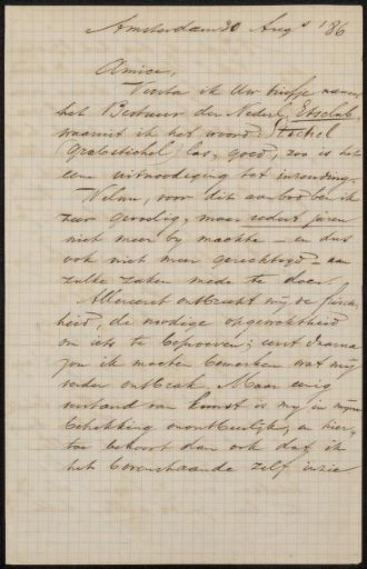 Letter to Jan Veth