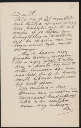 Letter to Anonymous