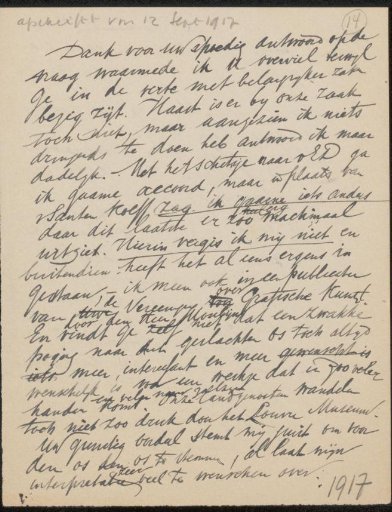 Letter to Jan Veth