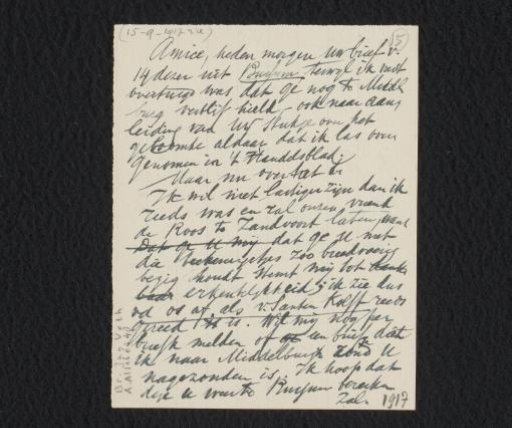Letter to Jan Veth