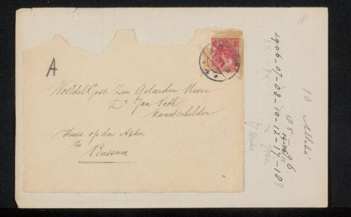 Envelope to Jan Veth