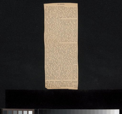 Newspaper clipping from the Jan Veth Archive