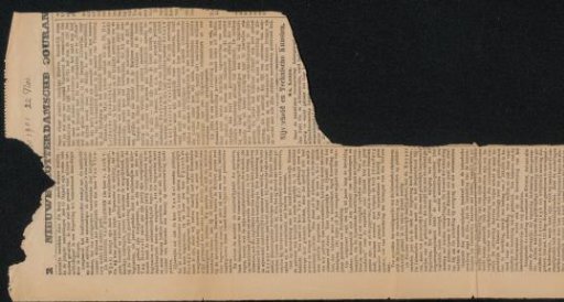 Newspaper clipping from the Jan Veth Archive