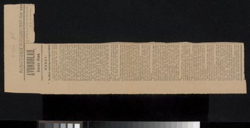 Newspaper clipping from the Jan Veth Archive